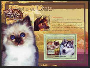 Guinea - Conakry 2007 Cats & Dogs perf souvenir sheet #3 unmounted mint Yv 530