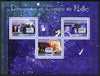 Guinea - Conakry 2007 Dinosaurs & Halleys Comet perf sheetlet containing 3 values unmounted mint Yv 2960-62