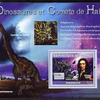Guinea - Conakry 2007 Dinosaurs & Halleys Comet perf souvenir sheet #1 unmounted mint Yv 564
