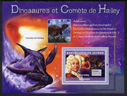 Guinea - Conakry 2007 Dinosaurs & Halleys Comet perf souvenir sheet #2 unmounted mint Yv 565