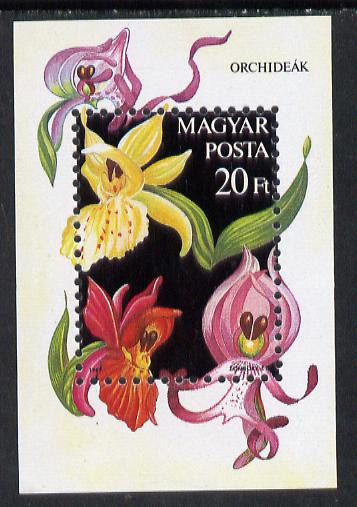 Hungary 1987 Orchids perf m/sheet, Mi BL 192
