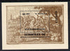 Hungary 1992 'Europhilex 92' m/sheet (Engraving) dark brown original printing, Mi BL 221
