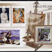 St Thomas & Prince Islands 2007 Paintings by Picasso perf deluxe s/sheet containing 1 value unmounted mint