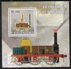 St Thomas & Prince Islands 2007 Steam locomotives - Blenkinsop perf deluxe s/sheet containing 1 value unmounted mint