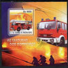 St Thomas & Prince Islands 2007 Fire Engines - Ford Crown 1965 perf deluxe s/sheet containing 1 value unmounted mint