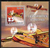 St Thomas & Prince Islands 2007 Special Transport - Aircraft perf deluxe s/sheet containing 1 value unmounted mint