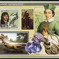 St Thomas & Prince Islands 2008 Famous Naturalists #1 perf s/sheet containing 1 value unmounted mint