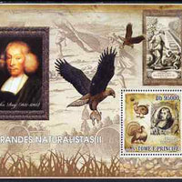 St Thomas & Prince Islands 2008 Famous Naturalists #2 perf s/sheet containing 1 value unmounted mint
