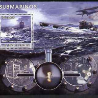 St Thomas & Prince Islands 2008 Submarines perf s/sheet containing 1 value unmounted mint