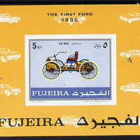 Fujeira 1970 Cars (1896 Ford) imperf m/sheet unmounted mint (Mi BL 40B)