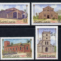 St Lucia 1986 Christmas (Churches) set of 4 (SG 919-22) unmounted mint