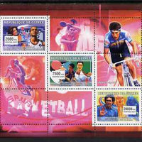 Guinea - Conakry 2007 Sports #01 perf sheetlet containing 3 values unmounted mint Yv 2867-69