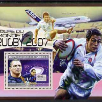 Guinea - Conakry 2007 Sports - World Cup Rugby perf souvenir sheet unmounted mint Yv 466