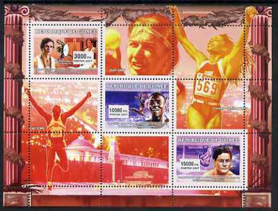 Guinea - Conakry 2007 Sports #13 perf sheetlet containing 3 values unmounted mint Yv 2897-99