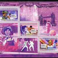 Guinea - Conakry 2007 Sports #16 perf sheetlet containing 3 values unmounted mint Yv 2903-05