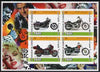 Djibouti 2005 Harley Davidson Motorcycles imperf sheetlet containing 4 values unmounted mint