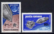 Rumania 1969 Apollo Moon Flights set of 2 unmounted mint, SG 3647-48, Mi 2779-80