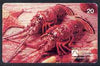 Telephone Card - Brazil 20 units phone card showing Lobsters