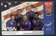 Telephone Card - DIT International phone card showing NASA Astronauts