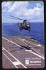 Telephone Card - Brazil 35 units phone card showing Helicopter landing on Aircraft Carrier