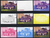 St Vincent 1987 English Football teams $2 Everton - the set of 9 imperf progressive proofs comprising the 5 individual colours plus 2, 3, 4 & all 5-colour composites, unmounted mint, as SG 1090