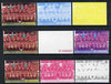 St Vincent 1987 English Football teams $2 Liverpool - the set of 9 imperf progressive proofs comprising the 5 individual colours plus 2, 3, 4 & all 5-colour composites, unmounted mint, as SG 1094