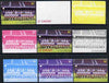 St Vincent 1987 English Football teams $2 Derby County - the set of 9 imperf progressive proofs comprising the 5 individual colours plus 2, 3, 4 & all 5-colour composites, unmounted mint, as SG 1095
