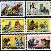 Fujeira 1971 Cats & Dogs set of 6 unmounted mint (Mi 798-803A)