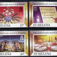 St Helena 1997 Christmas, 25th Anniversary of Duke of Edinburgh's Award in St Helena set of 4 unmounted mint, SG753-56