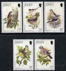 Jersey 1993 Summer Birds set of 5 unmounted mint, SG 635-39