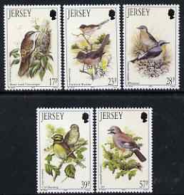 Jersey 1993 Summer Birds set of 5 unmounted mint, SG 635-39