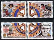 Dominica 1980 75th Anniversary of Rotary International set of 4 unmounted mint, SG 701-704