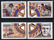 Dominica 1980 75th Anniversary of Rotary International set of 4 unmounted mint, SG 701-704
