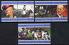 Tristan da Cunha 1997 Golden Wedding of Queen Elizabeth II and Prince Phillip set of 6 in se-tenant pairs unmounted mint, SG 625-29