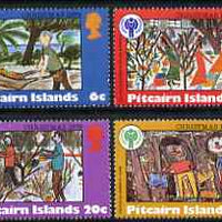 Pitcairn Islands 1979 International Year of the Child set of 4 Christmas Paintings unmounted mint, SG 200-203