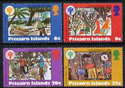 Pitcairn Islands 1979 International Year of the Child set of 4 Christmas Paintings unmounted mint, SG 200-203