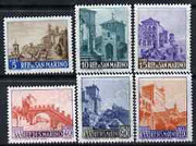 San Marino 1966 New Value definitive set of 6 (5 Lire to 140 Lire) unmounted mint, SG 794-99
