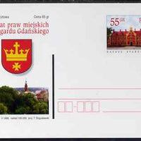 Poland 1998 55gr Postal Stationery Card for 650 years of Urban Gardens unused and pristine