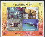 Mozambique 2006 WWF 45th Anniversary perf sheetlet containing 4 values unmounted mint. Note this item is privately produced and is offered purely on its thematic appeal