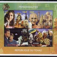 Chad 2008 Personalities perf sheetlet containing 4 values unmounted mint. Note this item is privately produced and is offered purely on its thematic appeal.