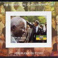 Chad 2008 Nelson Mandela 90th Birthday imperf individual deluxe sheet #1 unmounted mint