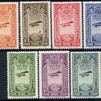 Ethiopia 1931 Potez Air set of 7 minor disturbances on gum otherwise unmounted mint SG 296-302