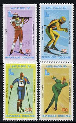 Togo 1980 Lake Placid Winter Olympics perf set of 4 values (SG 1418-21) unmounted mint*