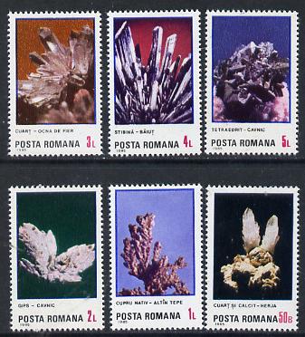 Rumania 1985 Minerals set of 6 unmounted mint, Mi 4202-07*