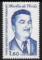 French Southern & Antarctic Territories 1983 Paul Martin de Vivies Commem 1f60 unmounted mint, SG 174