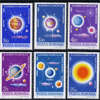 Rumania 1981 The Planets set of 6 unmounted mint, Mi 3795-3800
