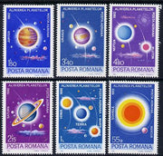 Rumania 1981 The Planets set of 6 unmounted mint, Mi 3795-3800