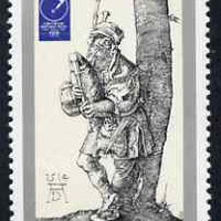 North Korea 1982 Essen Stamp Fair 30ch Bagpiper by Durer unmounted mint SG N2183