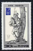 North Korea 1982 Essen Stamp Fair 30ch Bagpiper by Durer unmounted mint SG N2183