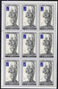 North Korea 1982 Essen Stamp Fair 30ch Bagpiper by Durer complete sheetlet of 9 values unmounted mint SG N2183